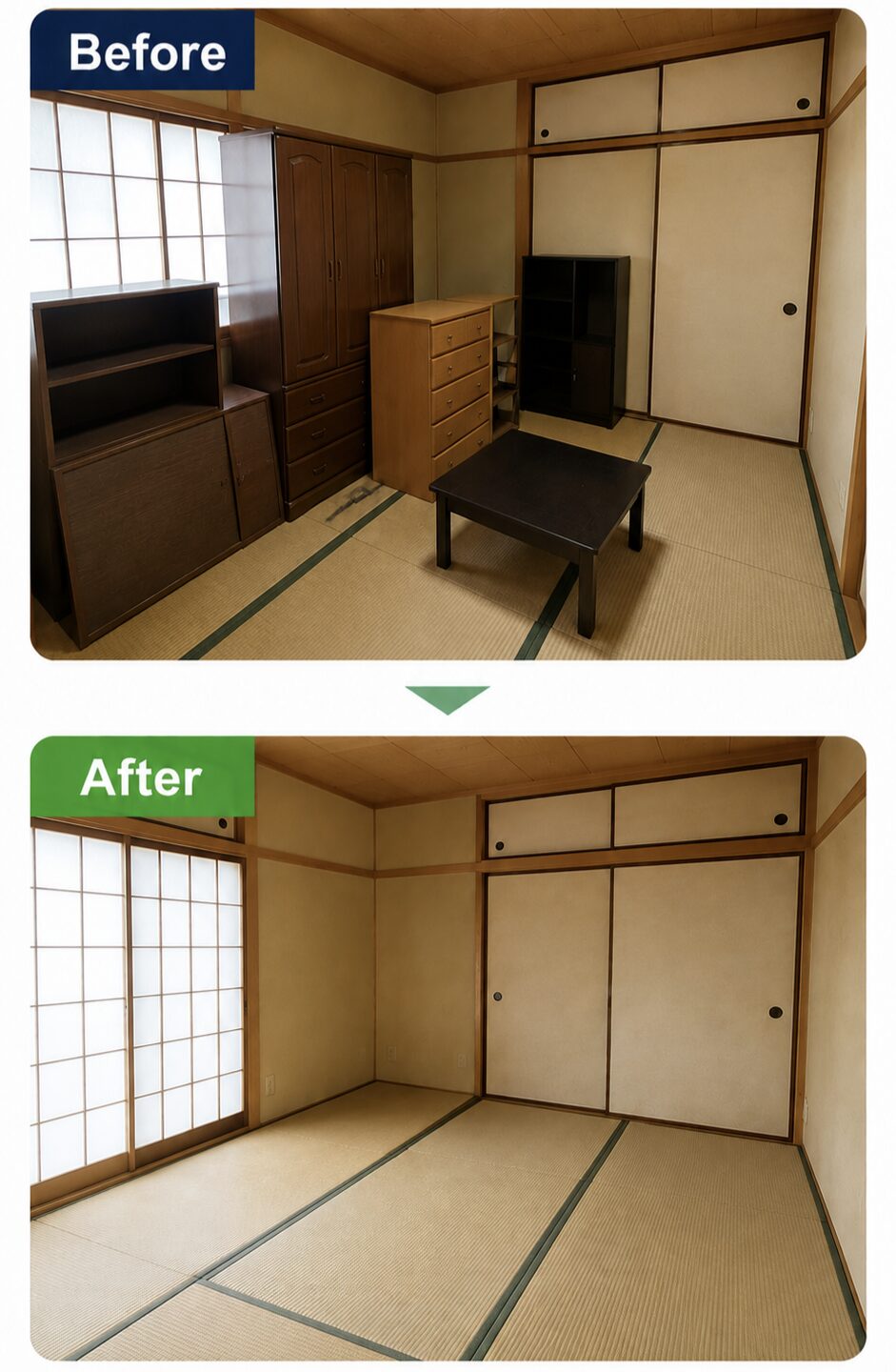 豊田市での不用品回収の作業事例